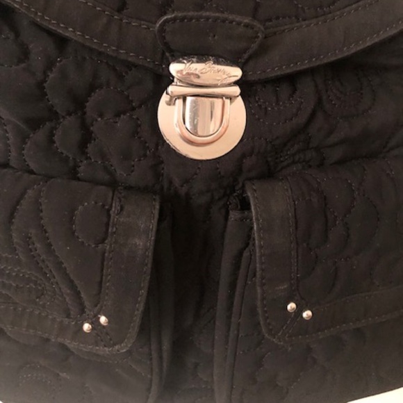 Vera Bradley Black Quilted Backpack - Excellent Condition - Super Cute! - Picture 8 of 13